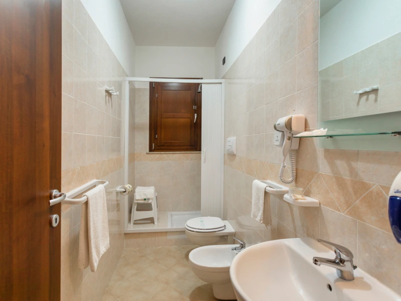 Bagno privato in camera agriturismo Campania