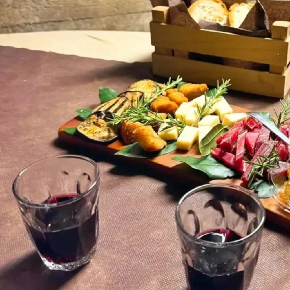 Brindisi di Pasqua con vino della casa